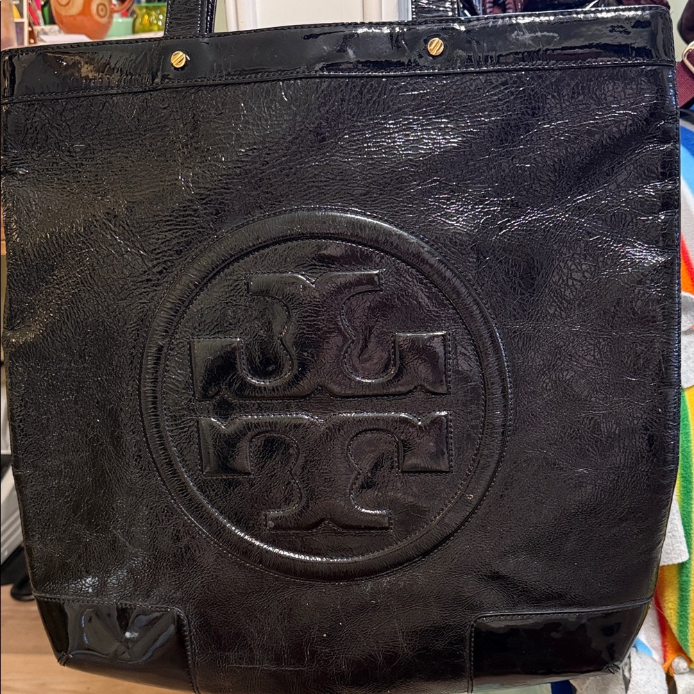 Tory Burch Black Leather Tote